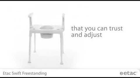 Etac Swift douchestoel  toiletstoel en overzet 3 in 1   Totale Zorgwinkel