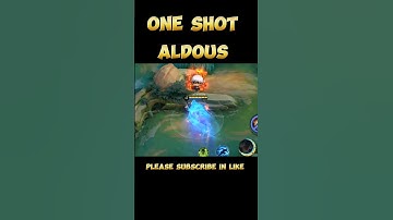 one shot Aldous 😱 + set up emblem 🥶#mlbb #aldous#mobilelegends