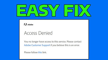 How To Fix Adobe Reader Access Denied Error
