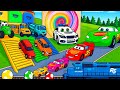 Flatbed Truck McQueen Transportation with Truck Pothole vs Car #13