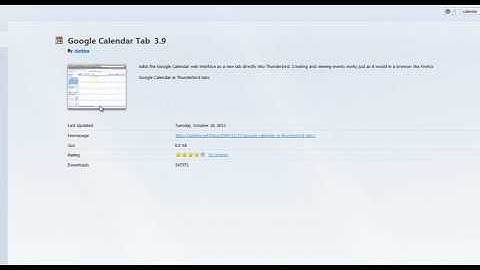 Thunderbird Address Book & Calender Add-ons