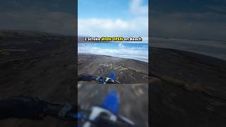 2 Stroke WIDE OPEN on Beach #dirtbike #yz125 #2stroke #beach #wideopen