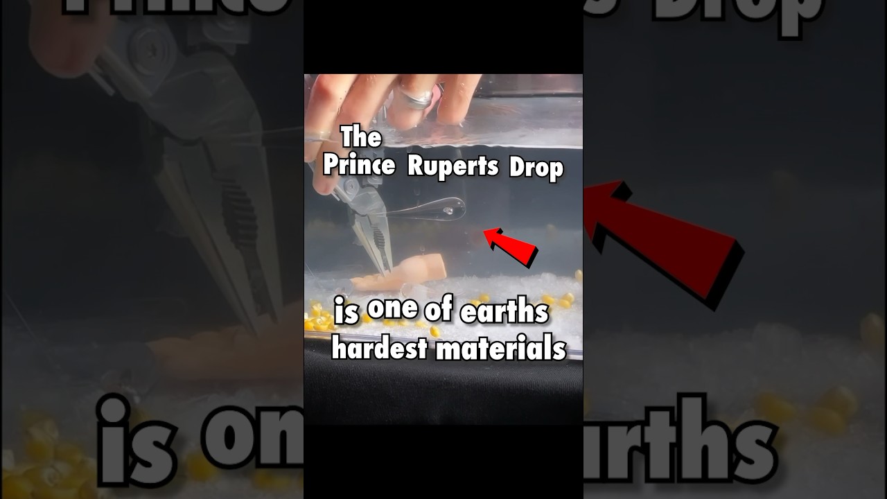 Prince Rupert’s drop slow motion test at 875,000fps