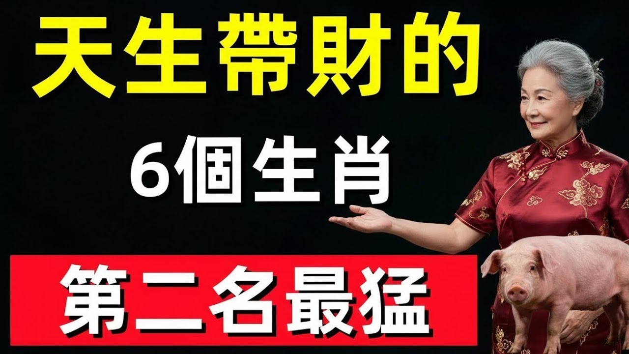 天生帶財的6個生肖，第二名最猛！家裡有一位錢真的花不完，你家有嗎？快留言我接財神！轉發接財運！