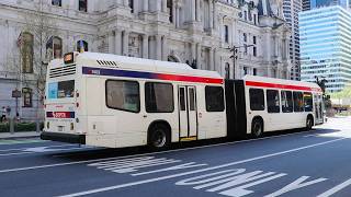 SEPTA Bus: 2014 Novabus LFSA HEV #7403 on the 33 at Philadelphia City Hall