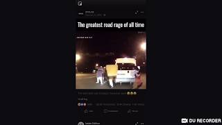 Uber Road Rage Fail Driver Gets Beat Down By Cartoon Characters