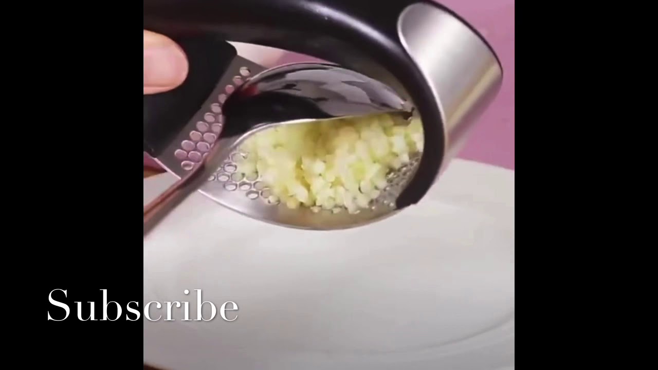 Garlic Rocker Crusher Mincer Press Dishwasher Safe, Stainless Steel