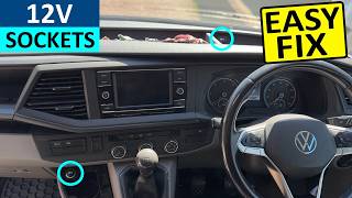 VW T6 12V Sockets not Working nice Easy Fix