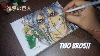 Just some two random bros!!! | 進撃の巨人