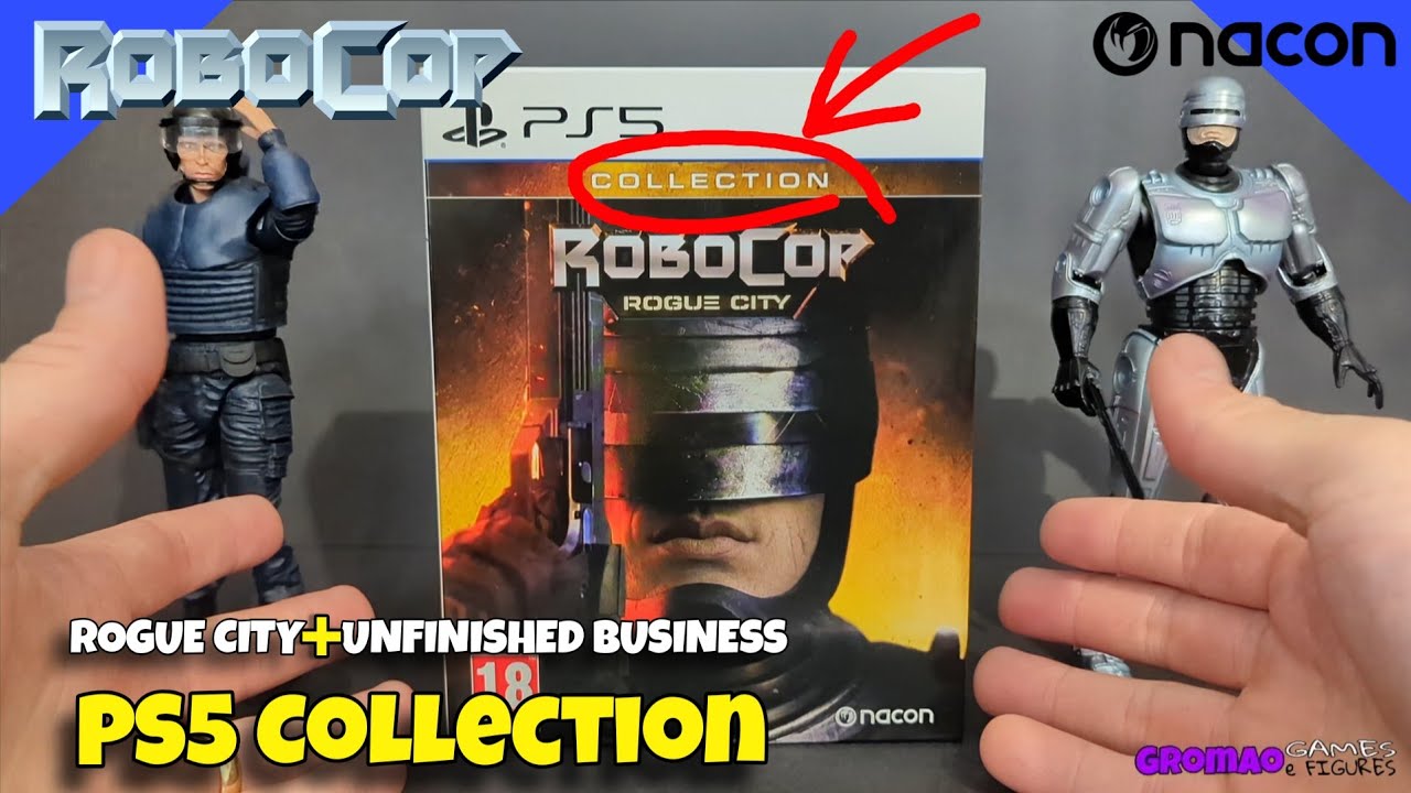 🇧🇷 RoboCop Rogue City Collection Unboxing. Includes both PS5