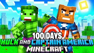 I Survived 100 Days As THE HULK In Minecraft