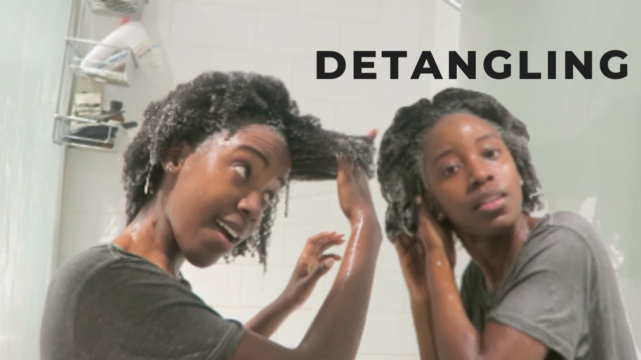 How to Detangle 4C/4B Natural Hair YouTube