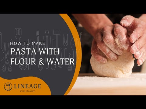 Water and Flour Pasta Dough