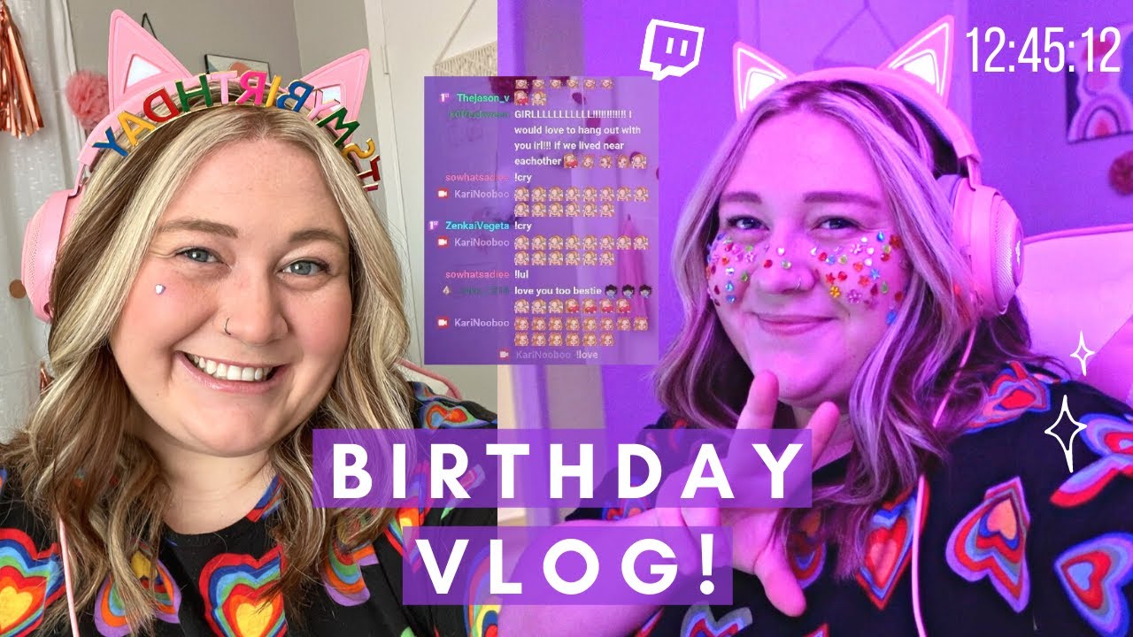 27th BIRTHDAY VLOG | I STREAMED OVER 12 HOURS ON TWITCH | SUBATHON