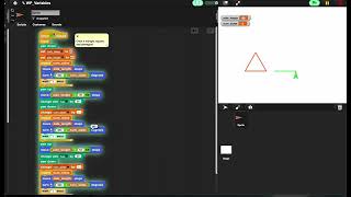 Drawing shapes in snap with use of variable