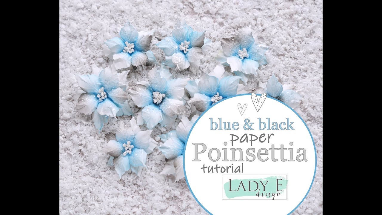 Как сделать цветы пуансеттии из бумаги