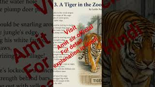 Poem A Tiger in the Zoo class 10 viral video # Amit sir official # viral video