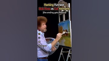 Ranking Most Hilarious Sora Ai Bob Ross vs Cat Clips 🤯🐾 #shorts #bobross #cat #funny