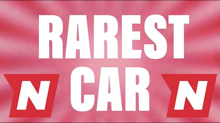 What is the rarest car in nitro type