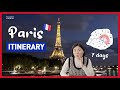 2022 Paris Travel Perfect Itinerary for a Full Week - first time going to Paris? Watch this guide ✈
