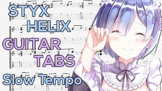 ReZero Styx Helix Ending Guitar Tutorial Guitar Lesson TABS Slow Tempo