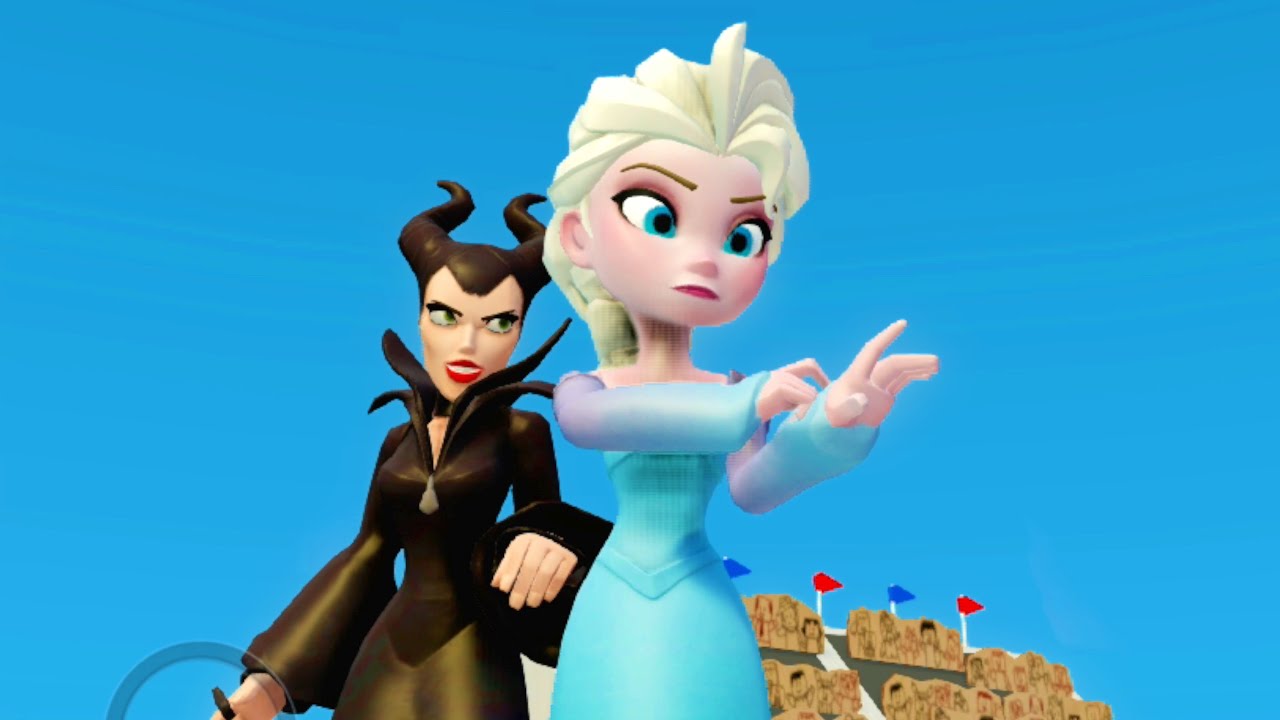 ELSA vs Maleficent Elsa Destroys Maleficent's Brick Wall in 4 Minutes