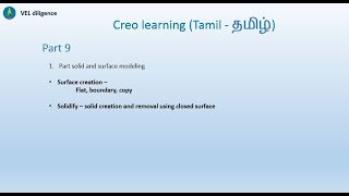 part9 (Tamil), surface modeling, flat, boundary, copy, solidify