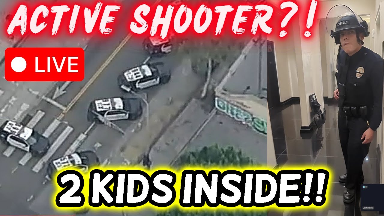 🔴 ACTIVE SHOOTER? WOMAN WITH RIFLE! LAPD in Downtown LA Standoff