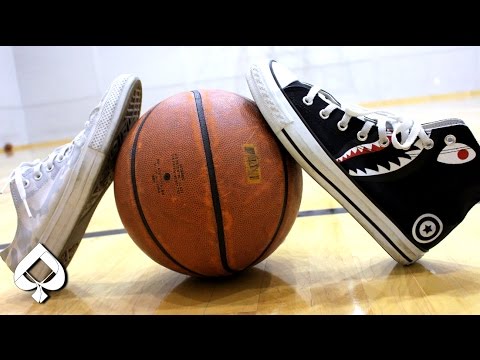 playing basketball in converse