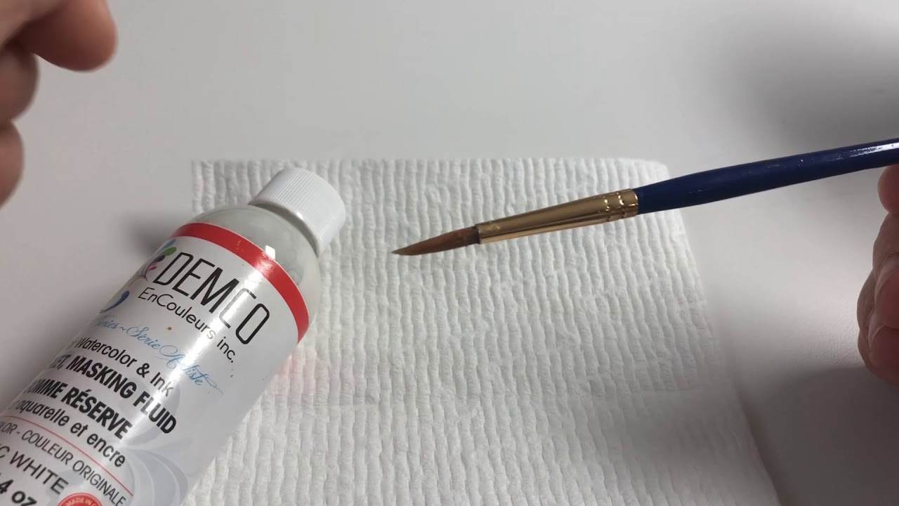 How to use a ruling pen - with ink, watercolour paint and masking fluid 