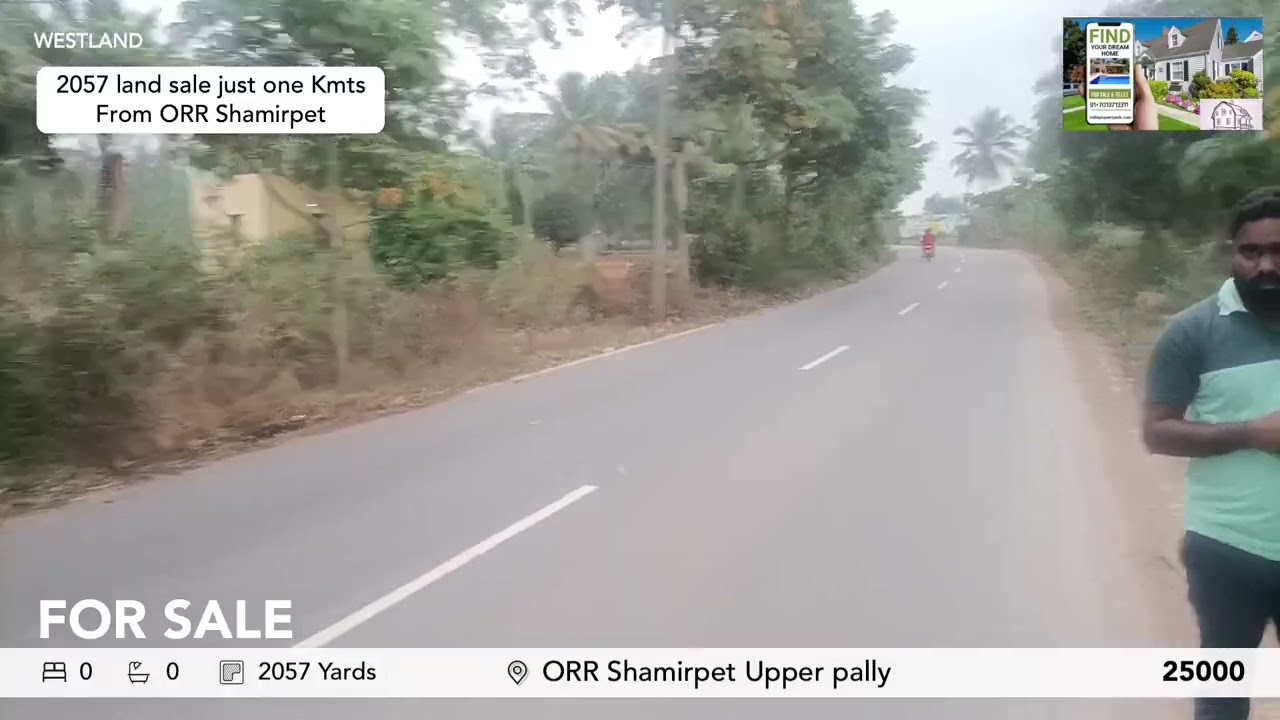 Hmda Zone Limits Land | 2057 Yards for Sale | Prime Location in Shamirpet, Hyderabad