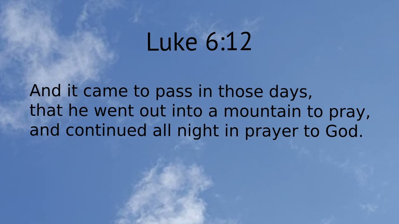 Luke 6:12
