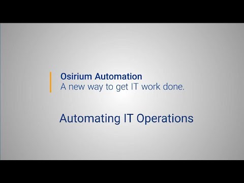 Osirium Automation for IT Operations