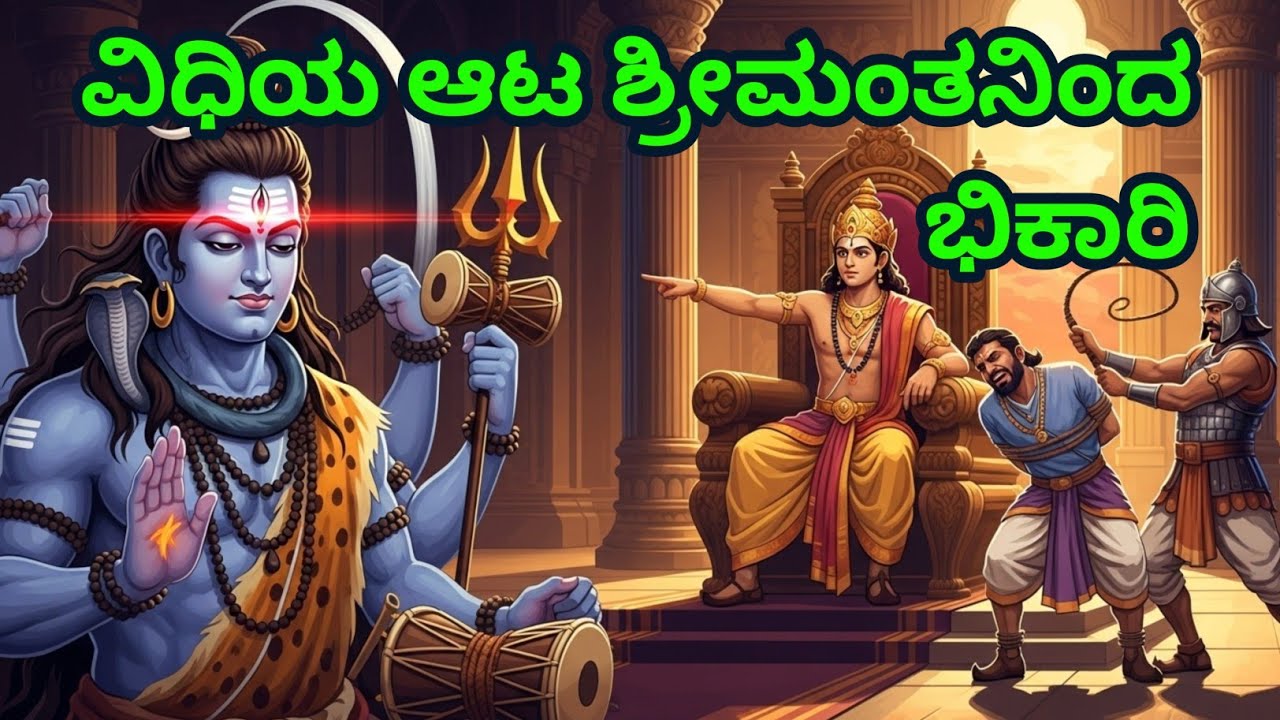 ವಿಧಿಯ ಆಟ ಶ್ರೀಮಂತನಿಂದ ಭಿಕಾರಿ | Krishnana Upadesha | Kannada Story | Dharma Lessons