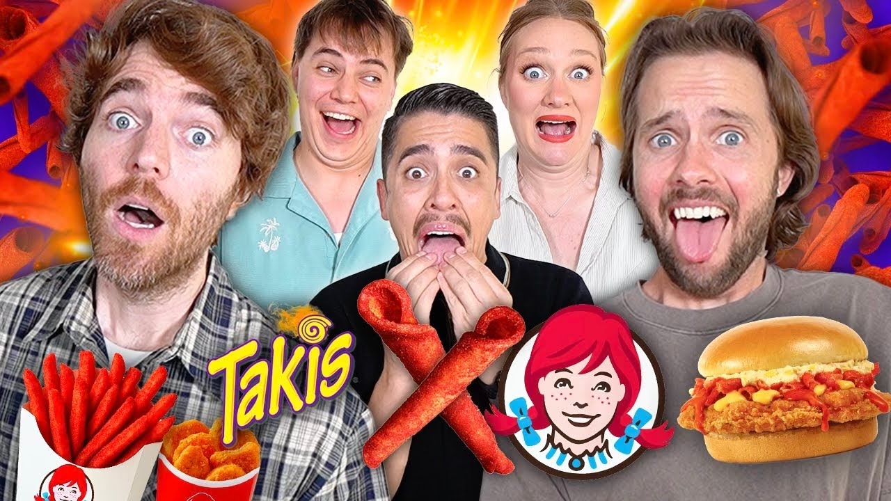 Tasting The TAKIS x WENDY’S Collab with Shane and Spencer!!