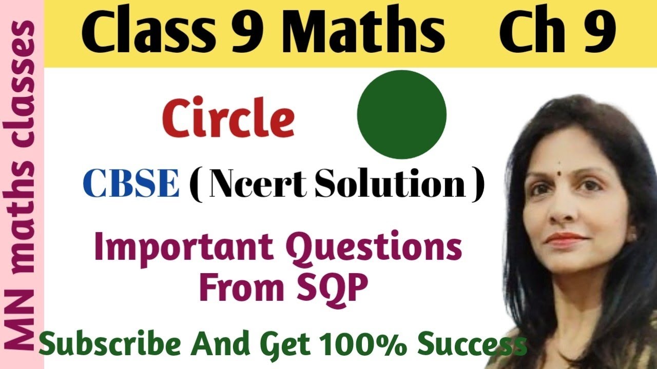 Important Questions - CBSE Sample Question Paper - Chapter 9 - Circles ...