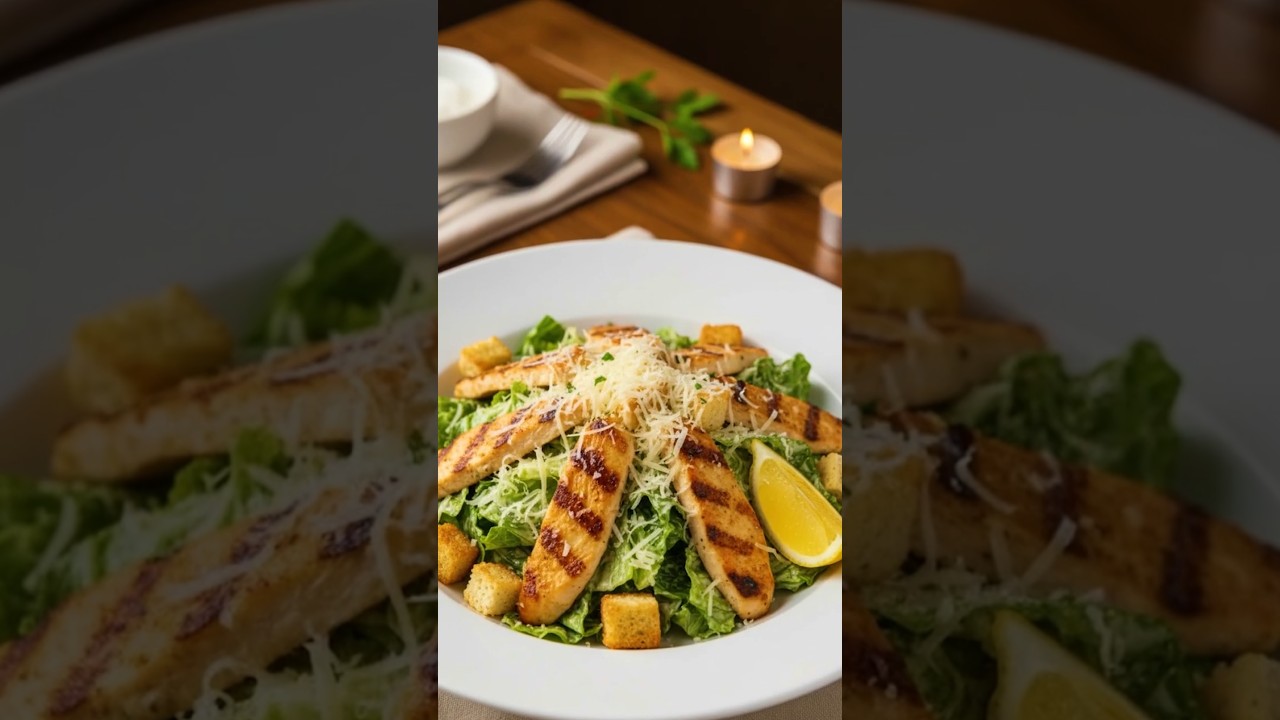 CHICKEN CAESAR SALAD (SHORT RECIPE)