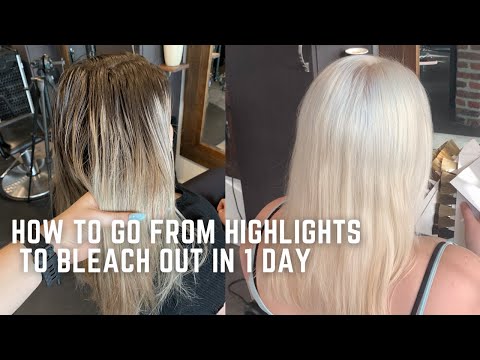 Color Correction Tutorial Transforming This Client From Highlights To Bleach Out In One Day 