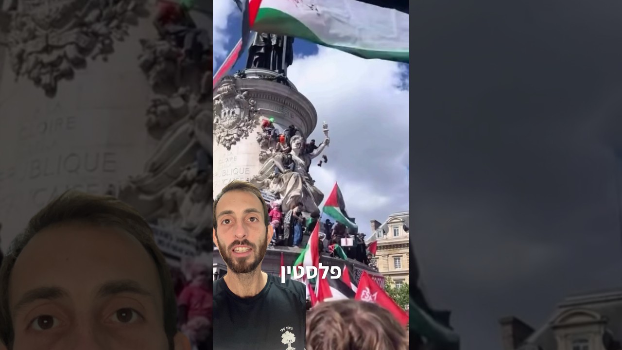 מה דגל פלסטין עושה בתוך המהומות בפריז?