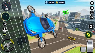 Flight Car Adventure Simulator - Car Stunts Tracks Racing 3D - Android GamePlay screenshot 1
