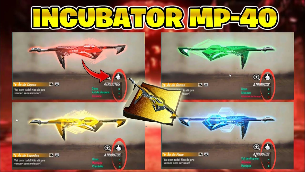 FULL DETAIL INCUBATOR SENJATA MP40 RANGERS GARENA FREE FIRE INDONESIA YouTube