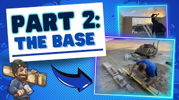 Log Cabin Building - 8.5 metre x 7.5 metre Log cabin build part 2 -The Base