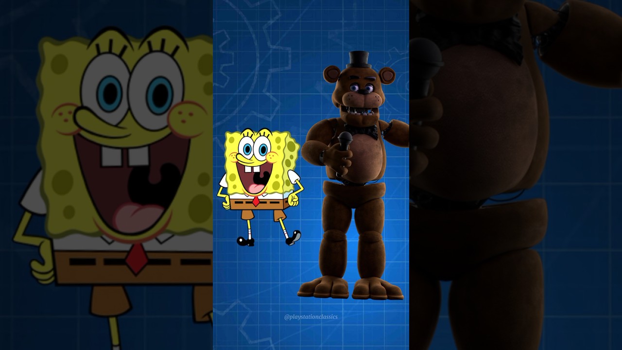 Fnaf Ar || SpongeBob SquarePants + Five nights at Freddy's=???? 