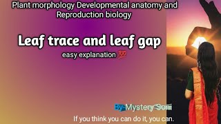 B.Sc./M.Sc.- Leaf gap and leaf trace || by mystery soni @SStudymantra