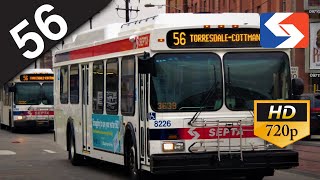 SEPTA Ride: 2009 New Flyer DE40LF #8223 on route 56 to 23rd-Venango