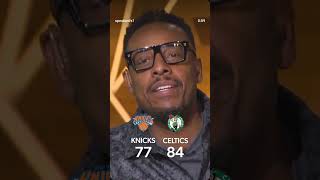 Knicks vs Celtics. ... Paul Pierce walk 15 miles to work 🤣🤣🤣🤣🤣🤣💯🤠🎬... #nbaplayoffs #newyorkknicks