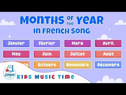 French – Months of the Year | The Months of the Year | Video for Kids