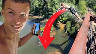 Bridge Jumping! Flips from 50 Foot Bridge!