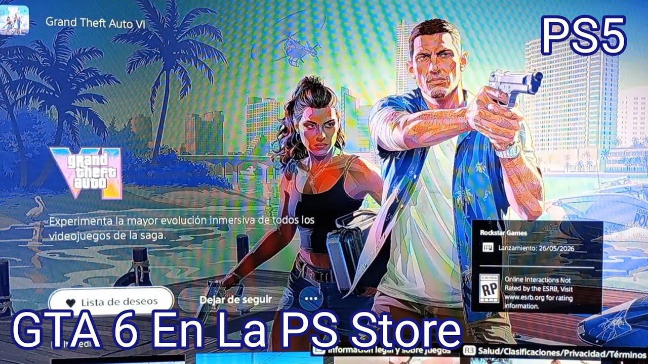 GTA VI En La PlayStation Store PS5 YouTube 