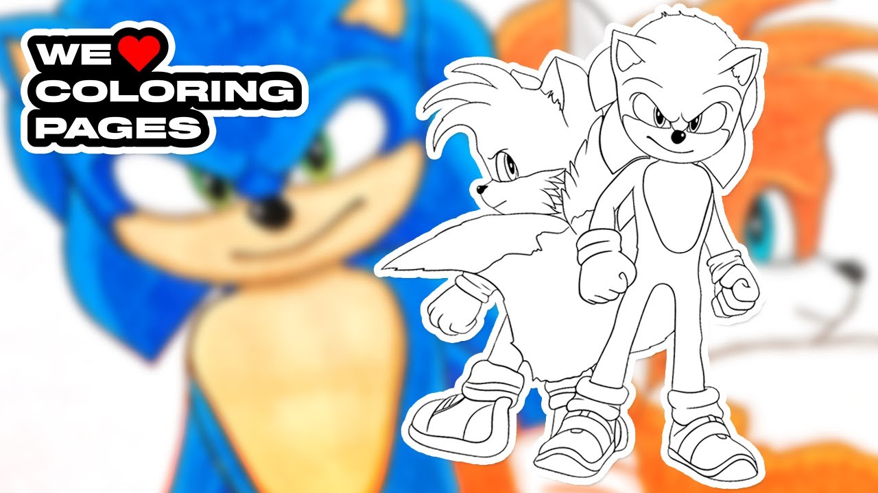 #53 Tails Miles Prower & Sonic Coloring Page | WE ️ COLORING PAGES ...